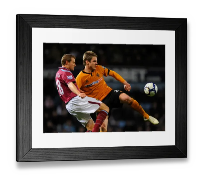 Framed Print : Battle of the Midfield: Spector vs. Doyle - Wolves vs. West Ham United in the Barclays Premier League Framed Print : Battle of the Midfield: Spector vs. Doyle - Wolves vs. West Ham United in the Barclays Premier League