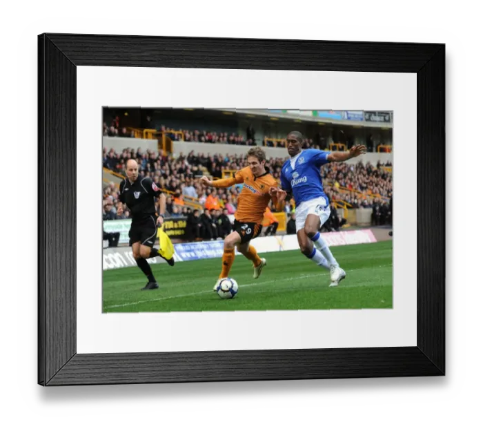 Framed Print : Wolverhampton Wanderers vs Everton: A Premier League Showdown - Doyle vs Distin (27-03-10) Framed Print : Wolverhampton Wanderers vs Everton: A Premier League Showdown - Doyle vs Distin (27-03-10)