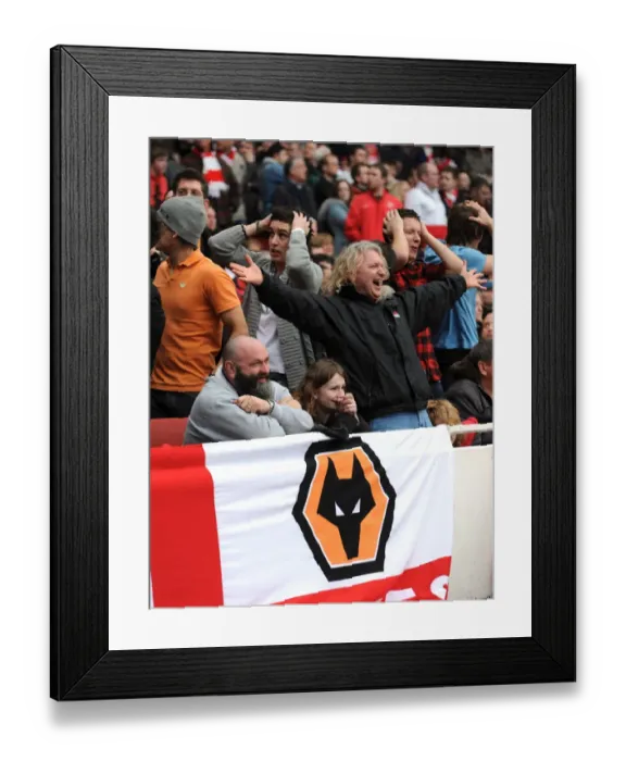 Framed Print : Battle of Football Passion: Arsenal vs. Wolverhampton Wanderers (Premier League) Framed Print : Battle of Football Passion: Arsenal vs. Wolverhampton Wanderers (Premier League)
