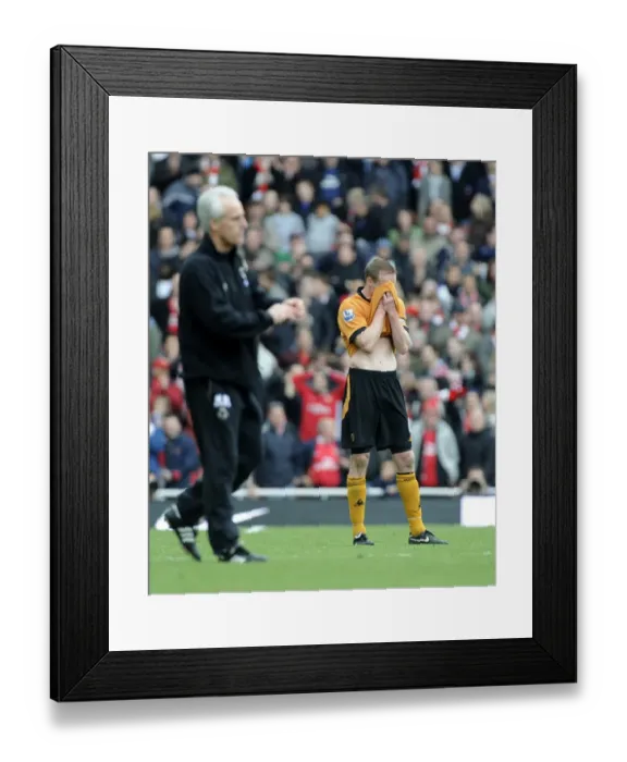 Framed Print : Jody Craddock's Disappointment: Arsenal 1-0 Wolverhampton Wanderers - Barclays Premier League Framed Print : Jody Craddock's Disappointment: Arsenal 1-0 Wolverhampton Wanderers - Barclays Premier League