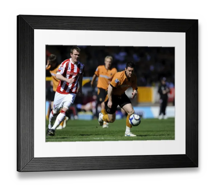 Framed Print : Matt Jarvis vs Glenn Whelan: Intense Rivalry in Wolverhampton Wanderers vs Stoke City Barclays Premier League Clash (April 11, 2010) Framed Print : Matt Jarvis vs Glenn Whelan: Intense Rivalry in Wolverhampton Wanderers vs Stoke City Barclays Premier League Clash (April 11, 2010)