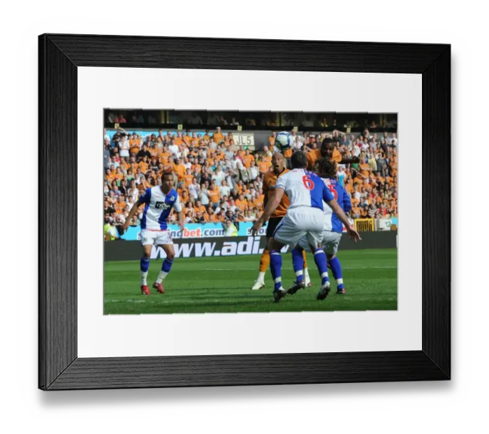 Framed Print : Dramatic Equalizer: Sylvan Ebanks-Blake Scores for Wolves Against Blackburn Rovers in the Premier League Framed Print : Dramatic Equalizer: Sylvan Ebanks-Blake Scores for Wolves Against Blackburn Rovers in the Premier League