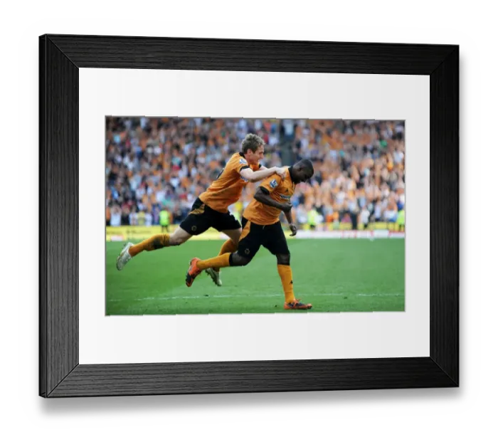 Framed Print : Dramatic Equalizer: Sylvan Ebanks-Blake's Stunning Goal for Wolverhampton Wanderers Against Blackburn Rovers in the Premier League Framed Print : Dramatic Equalizer: Sylvan Ebanks-Blake's Stunning Goal for Wolverhampton Wanderers Against Blackburn Rovers in the Premier League