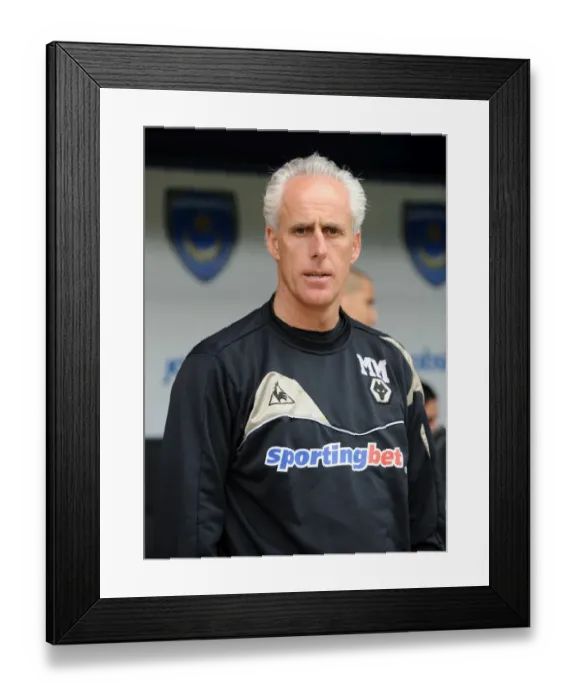 Framed Print : Mick McCarthy Leads Wolverhampton Wanderers in Barclays Premier League Battle against Portsmouth Framed Print : Mick McCarthy Leads Wolverhampton Wanderers in Barclays Premier League Battle against Portsmouth