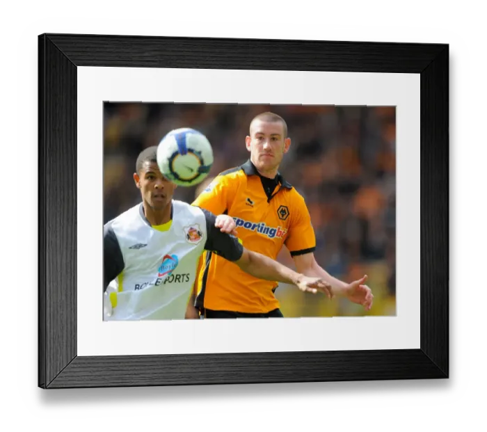 Framed Print : Wolverhampton Wanderers vs Sunderland: A Barclays Premier League Battle - Campbell vs Jones Framed Print : Wolverhampton Wanderers vs Sunderland: A Barclays Premier League Battle - Campbell vs Jones