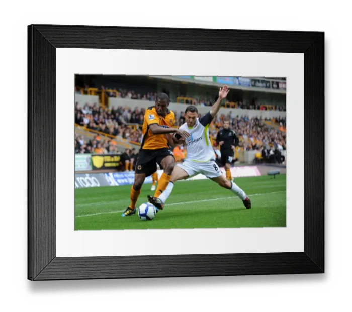 Framed Print : Clash of Titans: Zubar vs Malbranque in Wolverhampton Wanderers vs Sunderland Premier League Showdown Framed Print : Clash of Titans: Zubar vs Malbranque in Wolverhampton Wanderers vs Sunderland Premier League Showdown