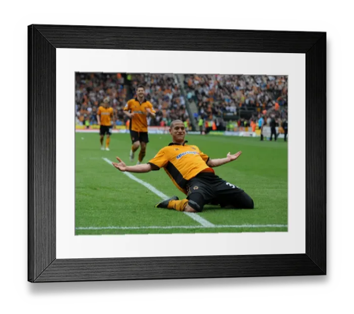 Framed Print : Adlene Guedioura's Game-Winning Goal: Wolverhampton Wanderers Edge Past Sunderland (2-1)