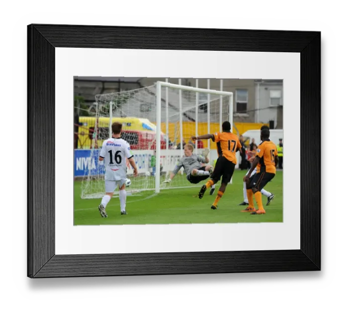 Framed Print : Wolverhampton Wanderers Geoffrey Mujangi Bia Scores a Stunner in Pre-Season Victory over Bohemian FC (0-3) Framed Print : Wolverhampton Wanderers Geoffrey Mujangi Bia Scores a Stunner in Pre-Season Victory over Bohemian FC (0-3)
