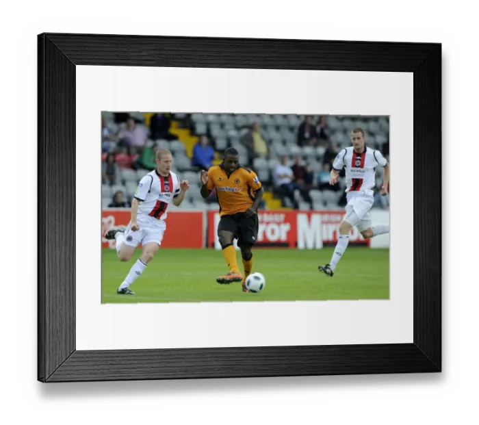 Framed Print : Wolverhampton Wanderers Sylvan Ebanks-Blake Shines in Pre-Season Friendly Against Bohemians in Ireland