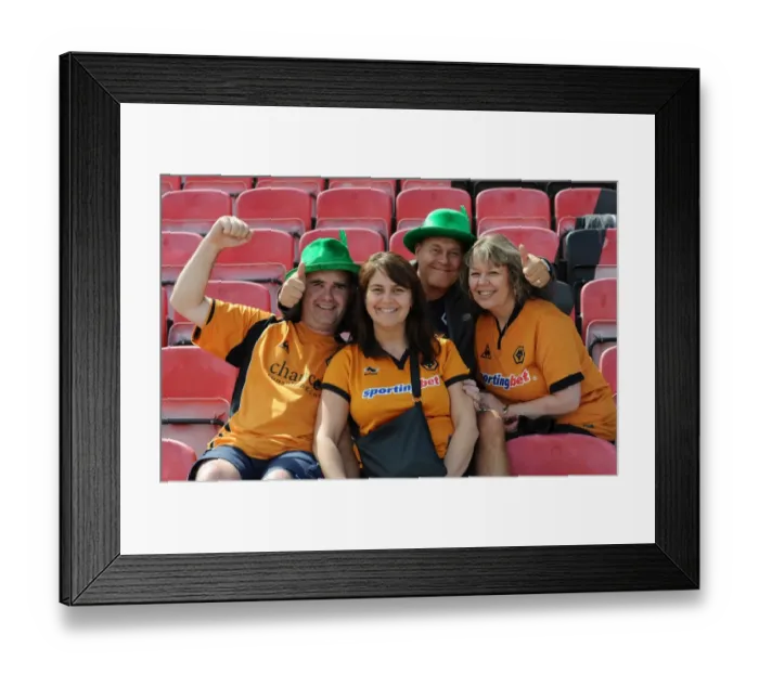 Framed Print : Wolverhampton Wanderers Fans Pre-Season Thrill: Bohemians vs. Wolves Friendly Match in Ireland