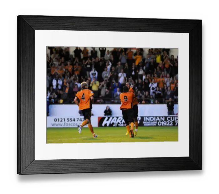 Framed Print : Sylvan Ebanks-Blake's Strike: Wolverhampton Wanderers Lead 4-0 Against Walsall Framed Print : Sylvan Ebanks-Blake's Strike: Wolverhampton Wanderers Lead 4-0 Against Walsall