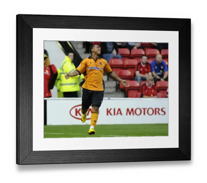  : Ashley Hemmings Scores the First Goal: Wolverhampton Wanderers vs. Walsall (Pre-Season Friendly)