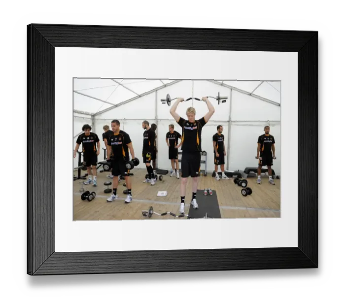 Framed Print : Wolverhampton Wanderers: Wayne Hennessey's Pre-Season Weight Training in Ireland