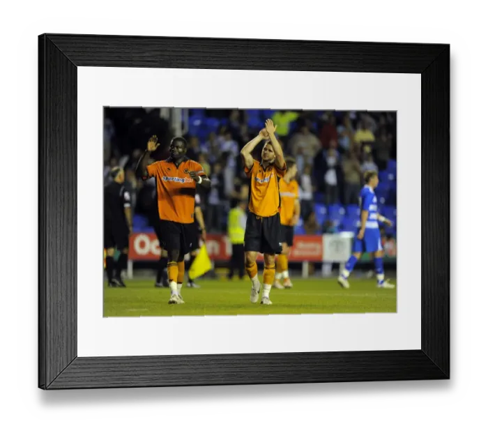 Framed Print : Wolverhampton Wanderers: George Elokobi and Matthew Jarvis Unite to Show Appreciation to Fans Framed Print : Wolverhampton Wanderers: George Elokobi and Matthew Jarvis Unite to Show Appreciation to Fans