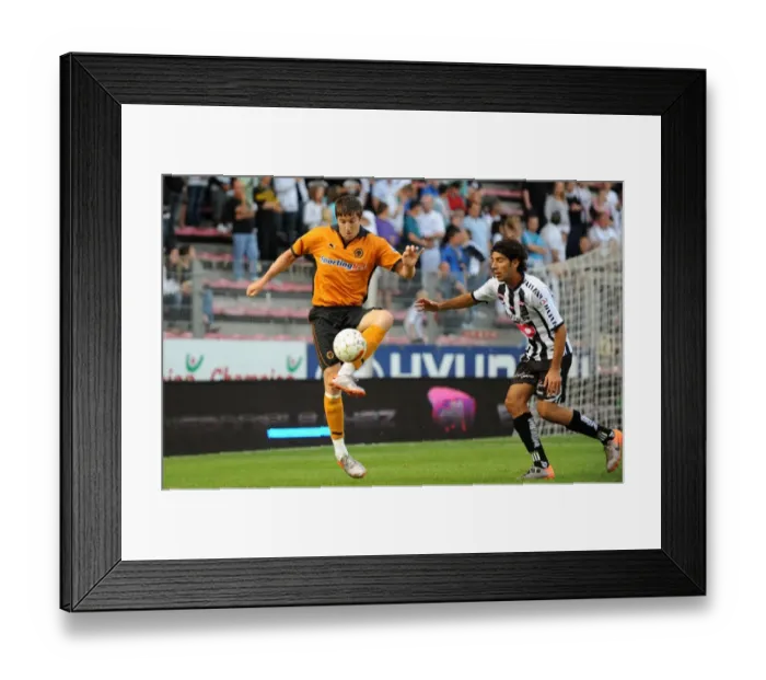 Framed Print : Soccer - Pre-Season Friendly - RCSC Charleroi v Wolverhampton Wanderers Framed Print : Soccer - Pre-Season Friendly - RCSC Charleroi v Wolverhampton Wanderers