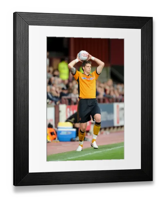 Framed Print : Wolverhampton Wanderers vs Heart of Midlothian: Greg Halford in Action (Pre-season Friendly)