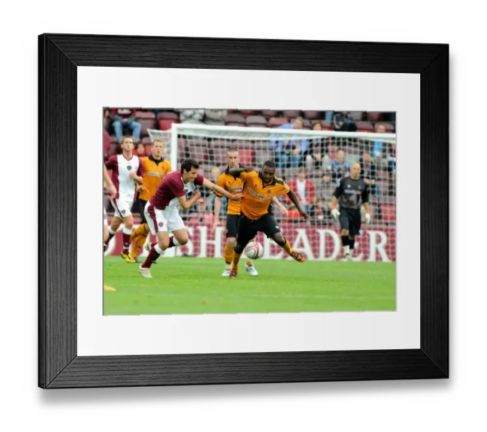 Framed Print : Sylvan Ebanks-Blake in Action: Wolverhampton Wanderers vs Heart of Midlothian - Pre-season Friendly Framed Print : Sylvan Ebanks-Blake in Action: Wolverhampton Wanderers vs Heart of Midlothian - Pre-season Friendly