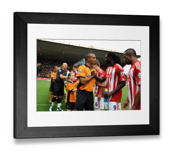 Framed Print : Wolverhampton Wanderers vs Stoke City: Barclays Premier League - Mascot Showdown Framed Print : Wolverhampton Wanderers vs Stoke City: Barclays Premier League - Mascot Showdown