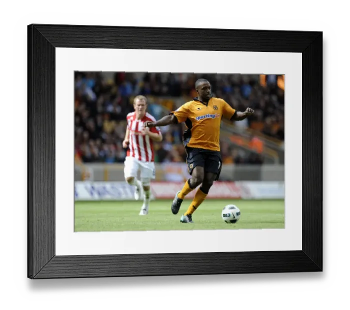 Framed Print : Sylvan Ebanks-Blake in Action: Wolverhampton Wanderers vs Stoke City - Premier League Soccer