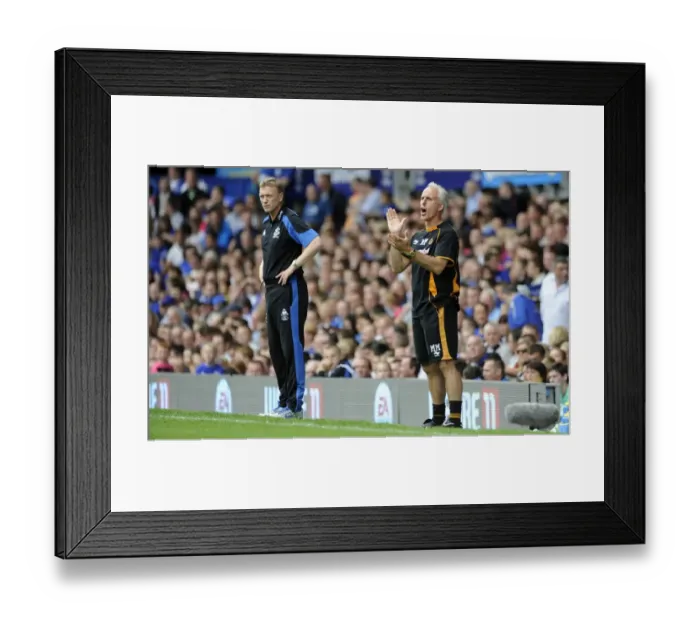 Framed Print : Mick McCarthy vs. David Moyes: A Battle of Managers in Everton vs. Wolverhampton Wanderers, Barclays League Soccer Match Framed Print : Mick McCarthy vs. David Moyes: A Battle of Managers in Everton vs. Wolverhampton Wanderers, Barclays League Soccer Match
