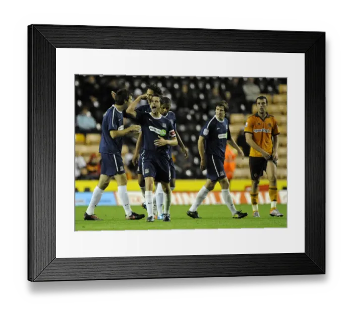 Framed Print : Carling Cup Drama: Craig Easton's Equalizer - Wolverhampton Wanderers vs. Southend United Framed Print : Carling Cup Drama: Craig Easton's Equalizer - Wolverhampton Wanderers vs. Southend United