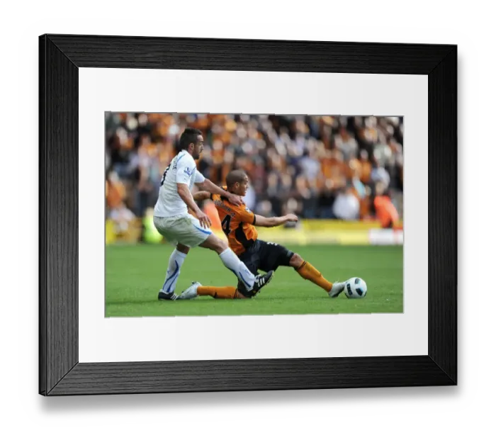 Framed Print : Clash of the Titans: Jose Enrique vs. Adlene Guedioura - Wolverhampton Wanderers vs. Newcastle United, Premier League Framed Print : Clash of the Titans: Jose Enrique vs. Adlene Guedioura - Wolverhampton Wanderers vs. Newcastle United, Premier League