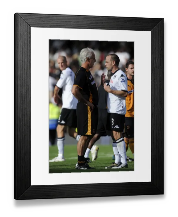 Framed Print : Mick McCarthy and Danny Murphy: Post-Match Discussion on Fouls in Fulham vs. Wolverhampton Wanderers (Barclays Premier League) Framed Print : Mick McCarthy and Danny Murphy: Post-Match Discussion on Fouls in Fulham vs. Wolverhampton Wanderers (Barclays Premier League)