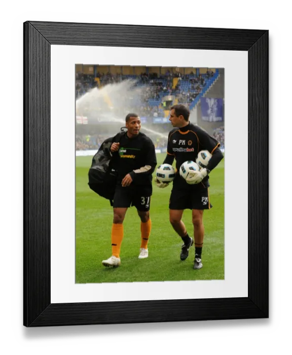 Framed Print : Wolverhampton Wanderers David Davis Stands Firm Against Chelsea in Premier League Clash Framed Print : Wolverhampton Wanderers David Davis Stands Firm Against Chelsea in Premier League Clash