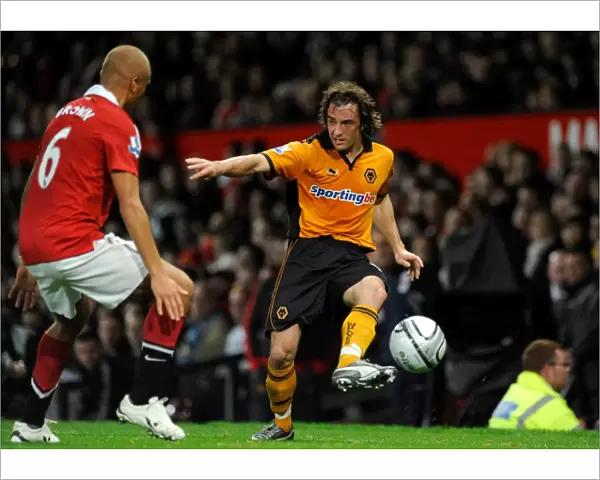 Stephen Hunt vs Wes Brown: A Carling Cup Clash - Manchester United vs Wolverhampton Wanderers: Two Football Giants Go Head to Head