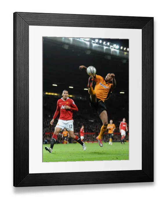 Framed Print : Determined Marcus Bent Challenges Manchester United in Carling Cup Clash: Wolverhampton Wanderers vs. Manchester United Framed Print : Determined Marcus Bent Challenges Manchester United in Carling Cup Clash: Wolverhampton Wanderers vs. Manchester United