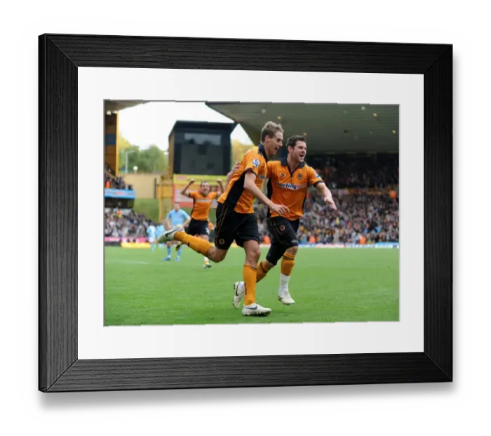 Framed Print : David Edwards Scores the Thrilling 2-1 Goal Against Manchester City (Premier League) Framed Print : David Edwards Scores the Thrilling 2-1 Goal Against Manchester City (Premier League)