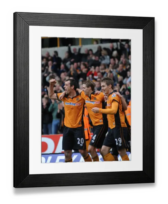 Framed Print : David Edwards Dramatic 2-1 Goal: Wolverhampton Wanderers Stun Manchester City in Premier League Framed Print : David Edwards Dramatic 2-1 Goal: Wolverhampton Wanderers Stun Manchester City in Premier League