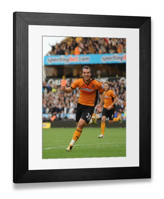 Framed Print : Nenad Milijas Equalizing Goal: Wolverhampton Wanderers vs Manchester City in Barclays Premier League Framed Print : Nenad Milijas Equalizing Goal: Wolverhampton Wanderers vs Manchester City in Barclays Premier League