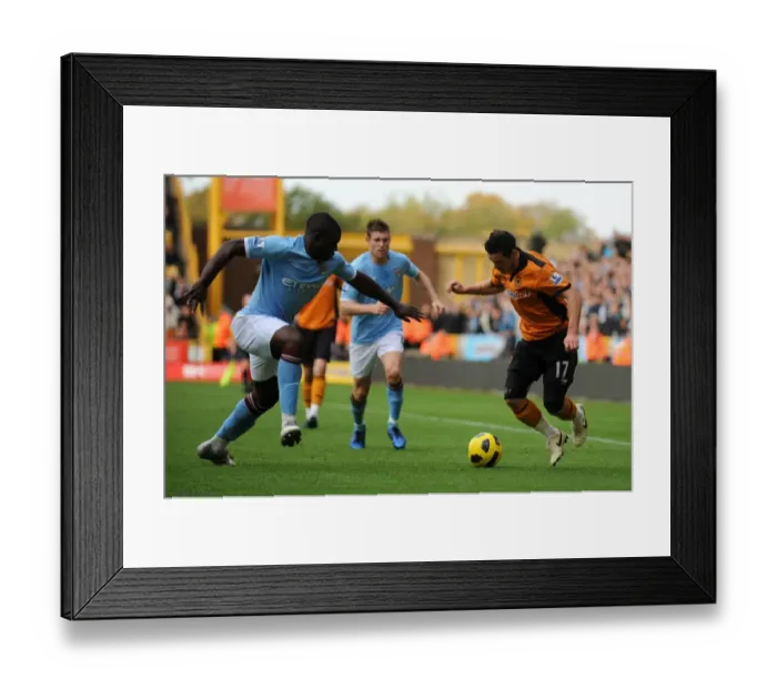 Framed Print : A Clash of Football Titans: Jarvis vs Richards - Wolverhampton Wanderers vs Manchester City Framed Print : A Clash of Football Titans: Jarvis vs Richards - Wolverhampton Wanderers vs Manchester City