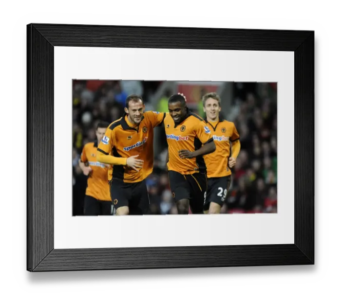 Framed Print : Sylvan Ebanks-Blake's Equalizer: Manchester United vs. Wolverhampton Wanderers, Barclays Premier League Framed Print : Sylvan Ebanks-Blake's Equalizer: Manchester United vs. Wolverhampton Wanderers, Barclays Premier League