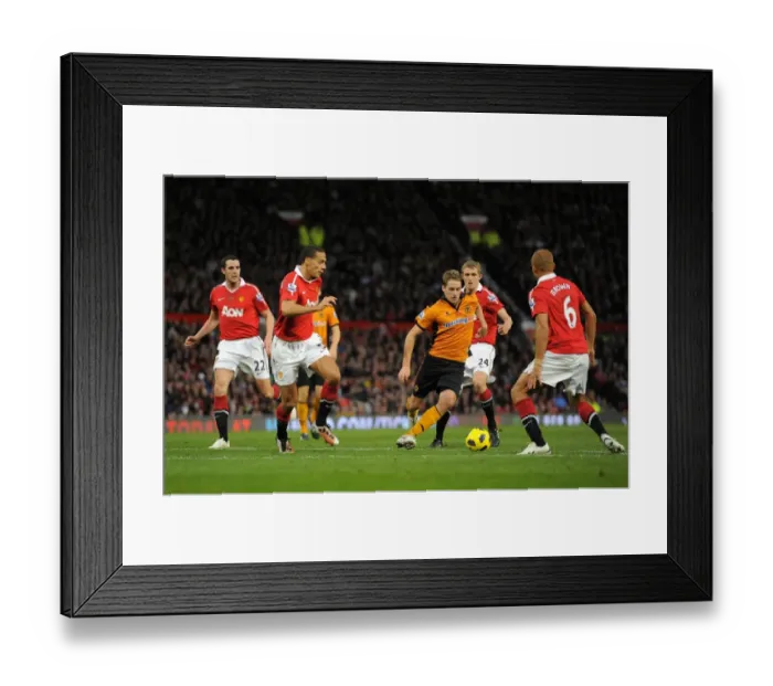 Framed Print : David Edwards Maze-Like Run: Outmaneuvering Manchester United's Defense in Wolverhampton Wanderers Barclays Premier League Battle Framed Print : David Edwards Maze-Like Run: Outmaneuvering Manchester United's Defense in Wolverhampton Wanderers Barclays Premier League Battle