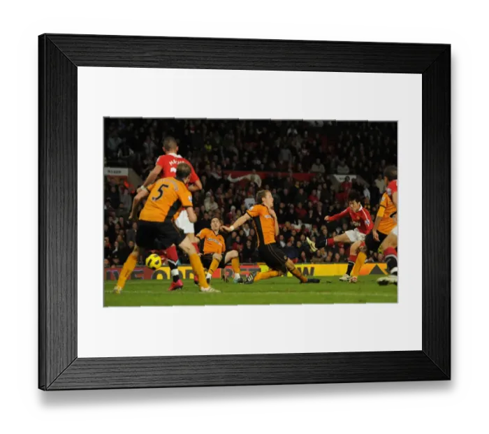 Framed Print : Manchester United Takes 2-1 Lead Over Wolverhampton Wanderers: Park Ji-Sung's Goal Framed Print : Manchester United Takes 2-1 Lead Over Wolverhampton Wanderers: Park Ji-Sung's Goal