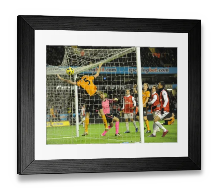 Framed Print : Heart-Stopping Moment: Stearman's Near-Miss Goal vs. Arsenal (Premier League)