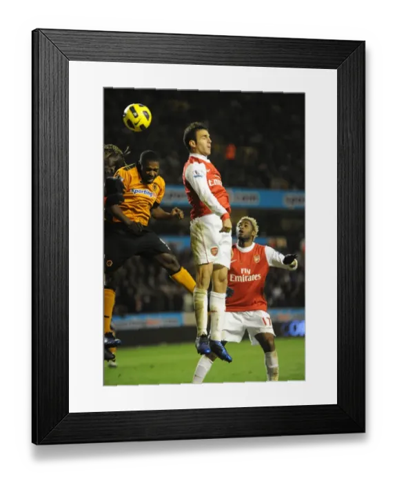 Framed Print : A Clash of Stars: Cesc Fabregas vs. Sylvan Ebanks-Blake - Wolverhampton Wanderers vs. Arsenal Framed Print : A Clash of Stars: Cesc Fabregas vs. Sylvan Ebanks-Blake - Wolverhampton Wanderers vs. Arsenal