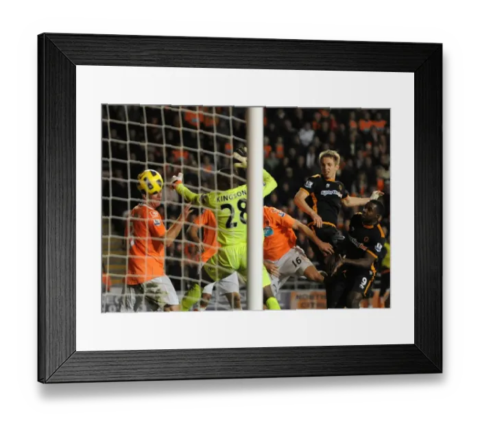 Framed Print : Kevin Doyle's Dramatic 2-1 Goal for Wolverhampton Wanderers vs. Blackpool in the Premier League Framed Print : Kevin Doyle's Dramatic 2-1 Goal for Wolverhampton Wanderers vs. Blackpool in the Premier League