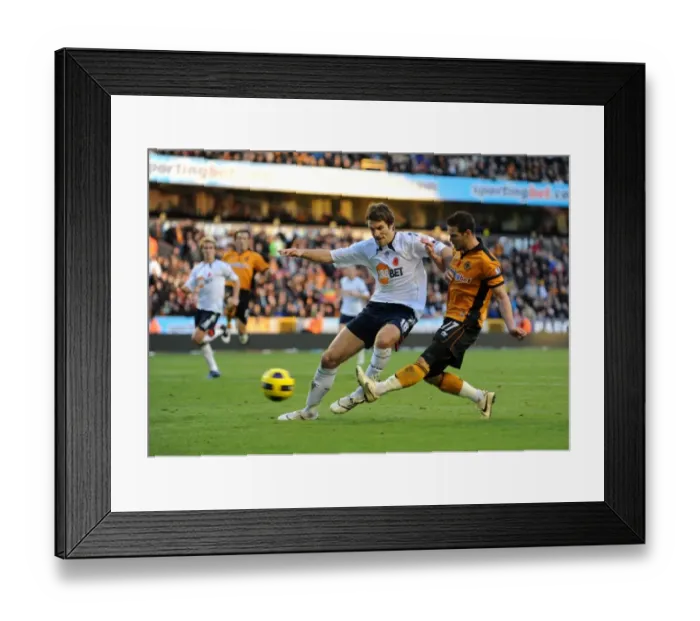 Framed Print : A Battle of Wings: Jarvis vs. Ricketts - Wolves vs. Bolton Wanderers in Premier League Action Framed Print : A Battle of Wings: Jarvis vs. Ricketts - Wolves vs. Bolton Wanderers in Premier League Action