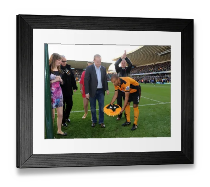 Framed Print : Wolverhampton Wanderers: Honoring David Rob Gitsham - A Tribute in Soccer: Karl Henry Pays Respects (Wolves v Bolton) Framed Print : Wolverhampton Wanderers: Honoring David Rob Gitsham - A Tribute in Soccer: Karl Henry Pays Respects (Wolves v Bolton)