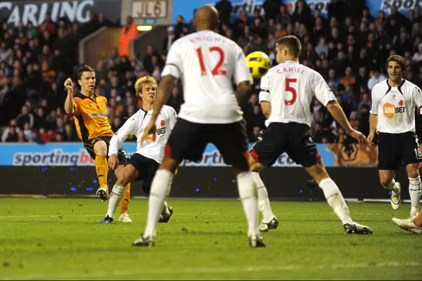Wolverhampton Wanderers Kevin Foley Scores a Stunning Goal: 1-3 vs. Bolton Wanderers (Premier League Soccer)