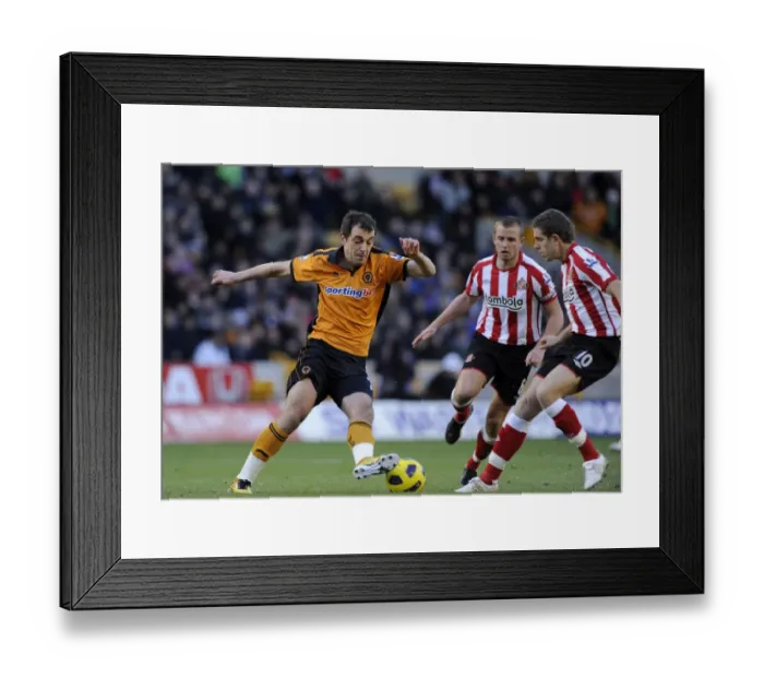 Framed Print : Nenad Milijas in Action: Wolverhampton Wanderers vs Sunderland, Barclays Premier League Soccer Framed Print : Nenad Milijas in Action: Wolverhampton Wanderers vs Sunderland, Barclays Premier League Soccer