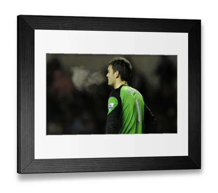 Framed Print : Wolverhampton Wanderers Triumph: Craig Gordon's Disappointment - 3-0 Win Over Sunderland (Barclays Premier League)
