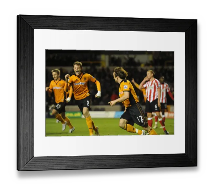 Framed Print : Stephen Hunt's Dramatic Equalizer: Wolverhampton Wanderers vs. Sunderland in the Premier League Framed Print : Stephen Hunt's Dramatic Equalizer: Wolverhampton Wanderers vs. Sunderland in the Premier League