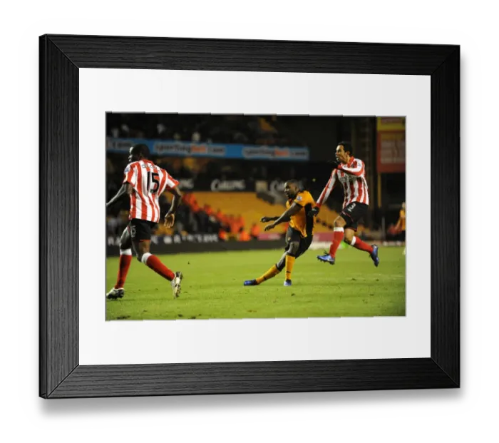 Framed Print : Sylvan Ebanks-Blake's Dramatic 3-2 Comeback Goal for Wolverhampton Wanderers vs. Sunderland Framed Print : Sylvan Ebanks-Blake's Dramatic 3-2 Comeback Goal for Wolverhampton Wanderers vs. Sunderland