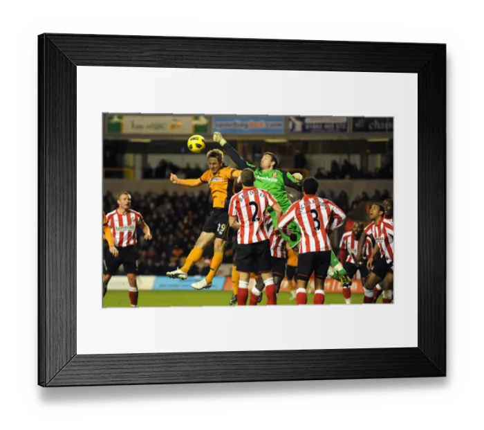 Framed Print : Wolverhampton Wanderers vs Sunderland: A Premier League Showdown - Kevin Doyle vs Craig Gordon Framed Print : Wolverhampton Wanderers vs Sunderland: A Premier League Showdown - Kevin Doyle vs Craig Gordon