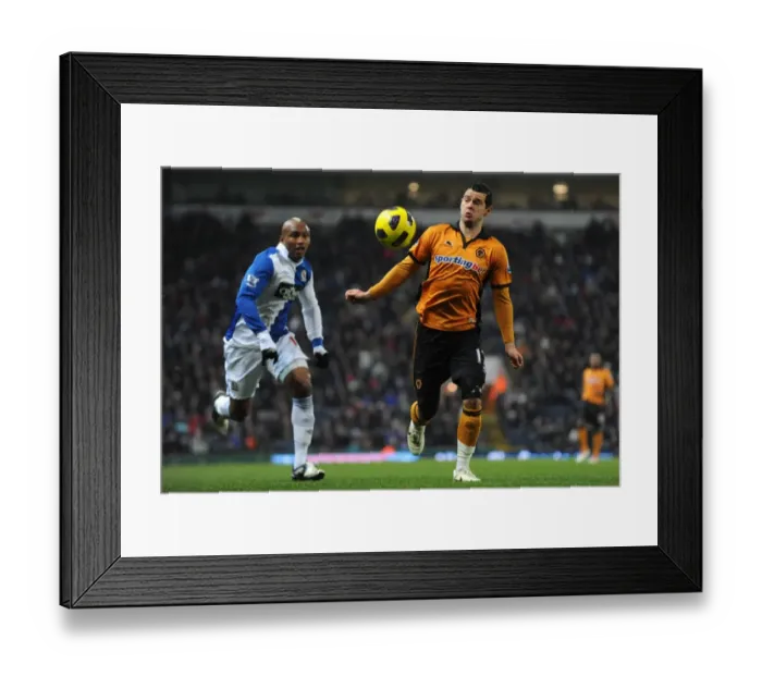 Framed Print : Soccer - Barclays League - Blackburn Rovers v Wolverhampton Wanderers