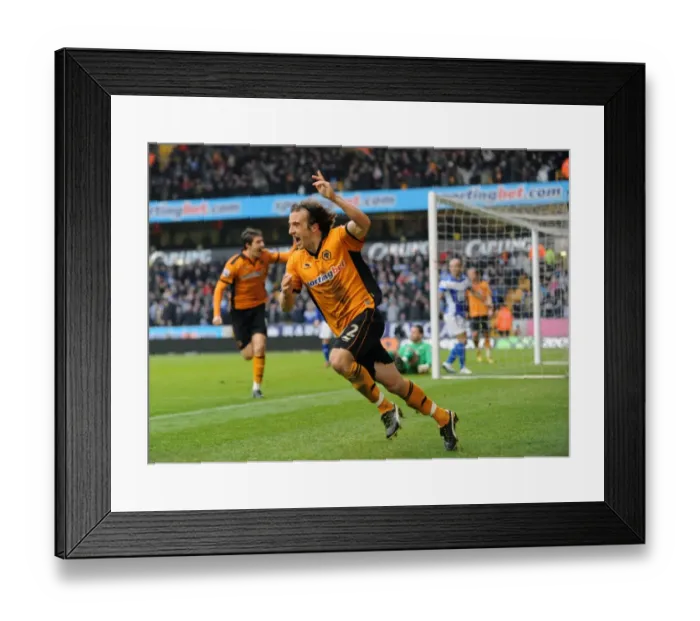 Framed Print : Stephen Hunt Scores the Opener: Wolverhampton Wanderers Lead Against Birmingham City (BPL) Framed Print : Stephen Hunt Scores the Opener: Wolverhampton Wanderers Lead Against Birmingham City (BPL)